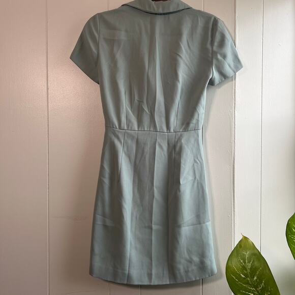 Mango Light Blue Mini Dress - Picture 11 of 12